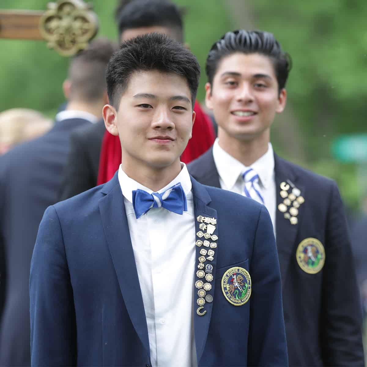 International student at graduation.