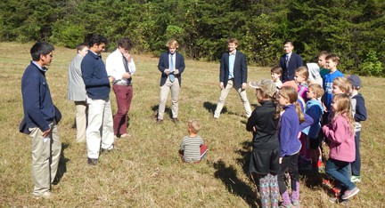 students visiting BRS