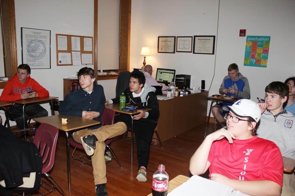 students in classroom